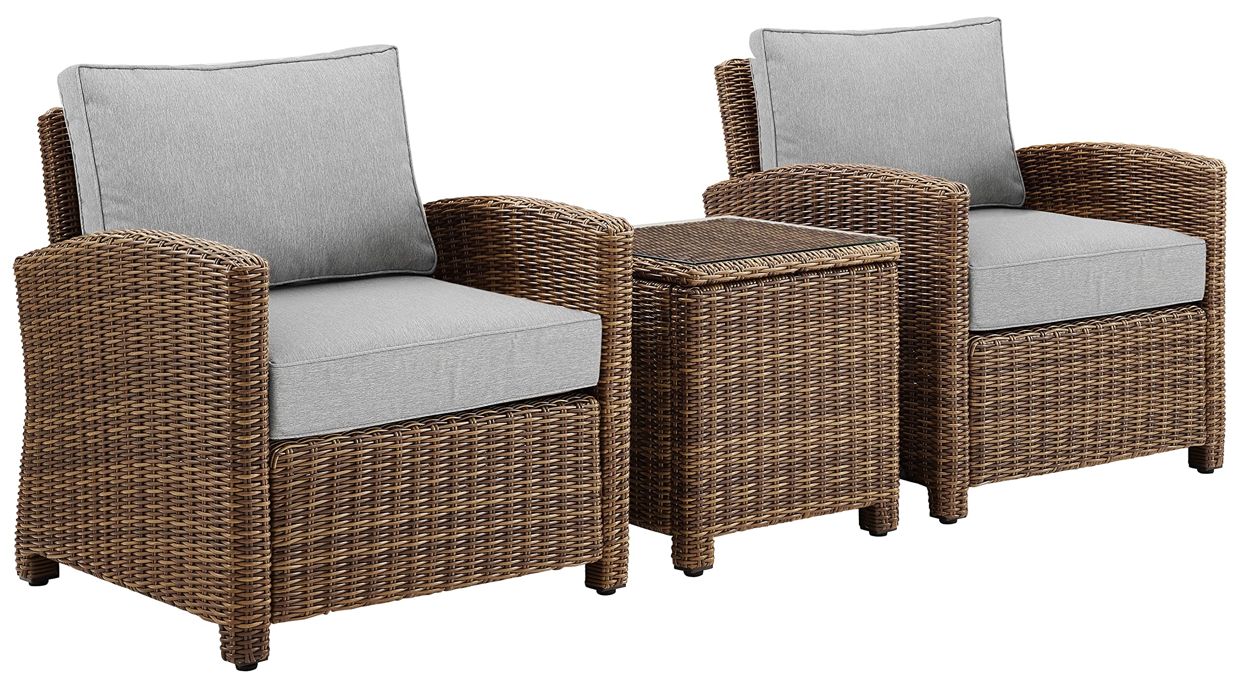Crosley Furniture Bradenton Outdoor Wicker Arm Chair (Set of 2)