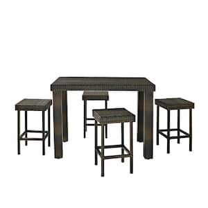 Crosley Furniture Landon 5-Piece Outdoor Bar Height Dining Set