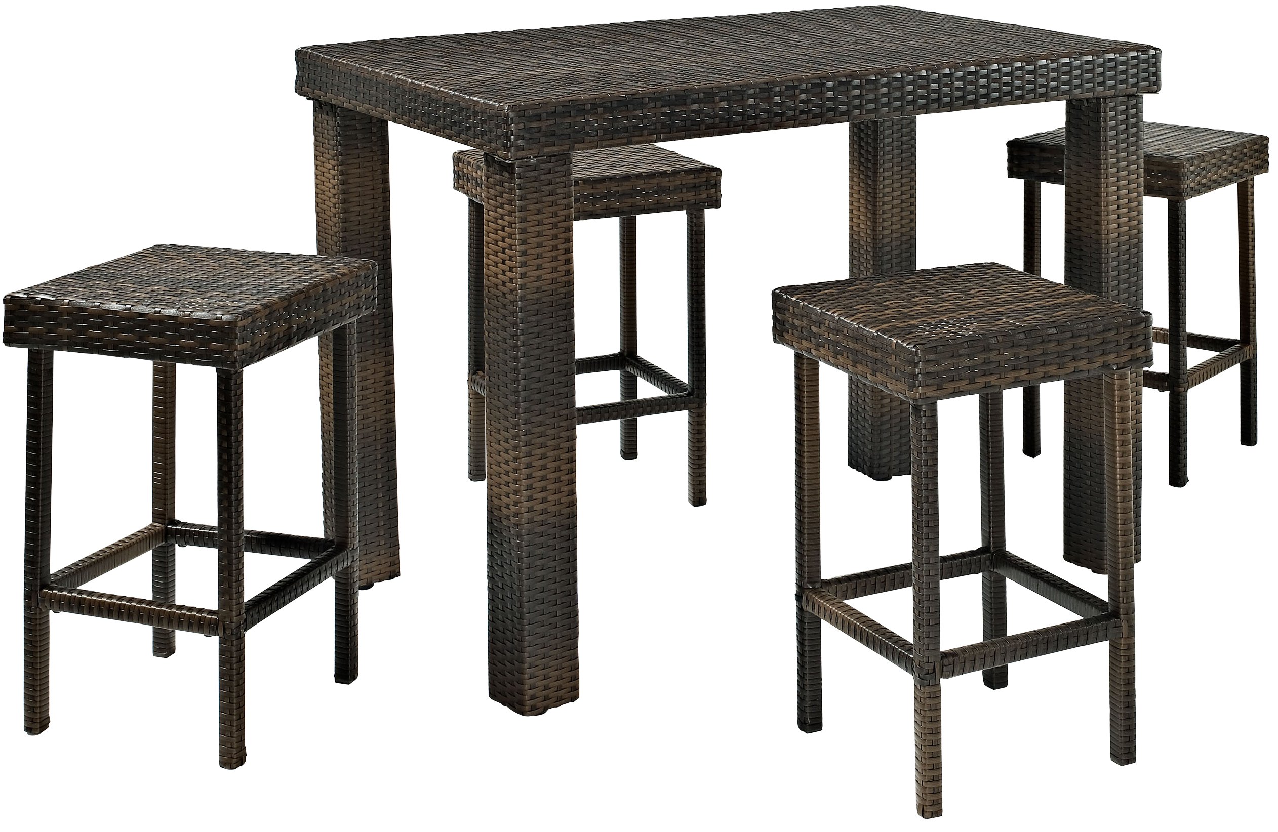 Crosley Furniture Palm Harbor 4-Piece Outdoor Wicker Dining Set