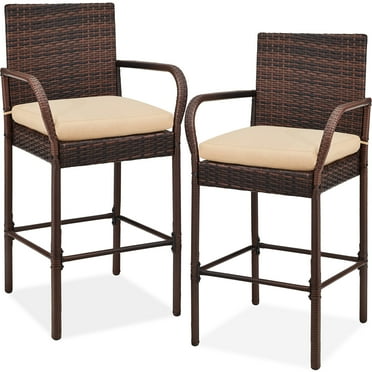 Crosley Palm Harbor Outdoor Wicker Bar Stool