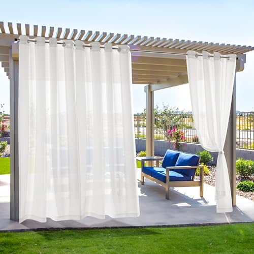 Deconovo Outdoor Waterproof Curtain Panels, Grommet Top, Set of 2