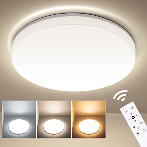DEWENWILS Outdoor Flush Mount LED Ceiling Light IP54