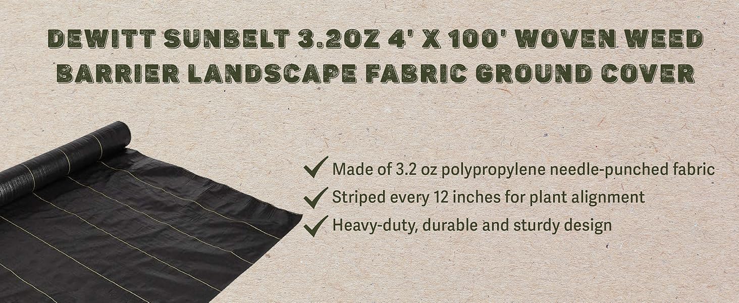 DeWitt 4 oz. Sunbelt Weed Barrier Landscape Fabric