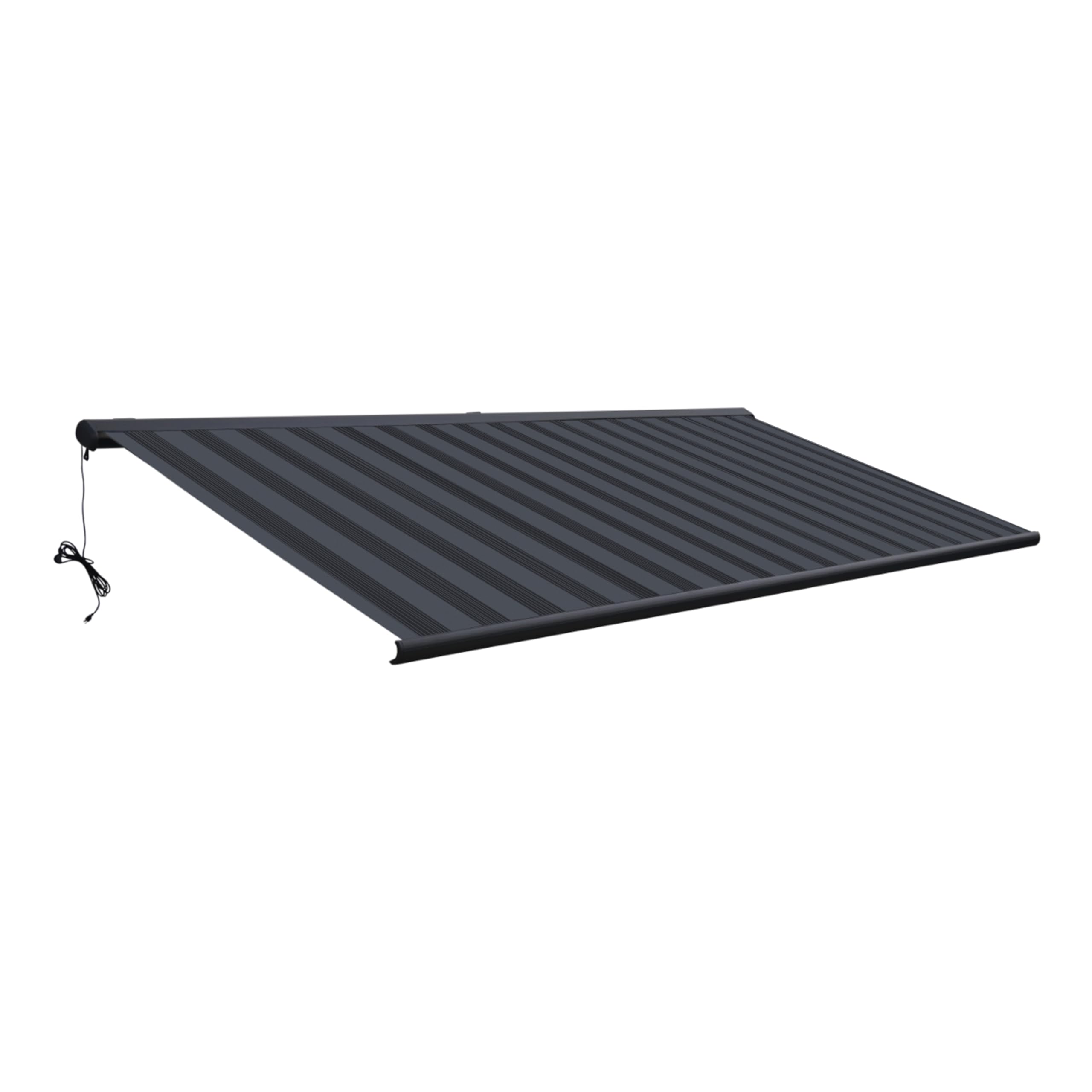 Diensweek 12x10 ft Motorized Retractable Patio Awning with Remote