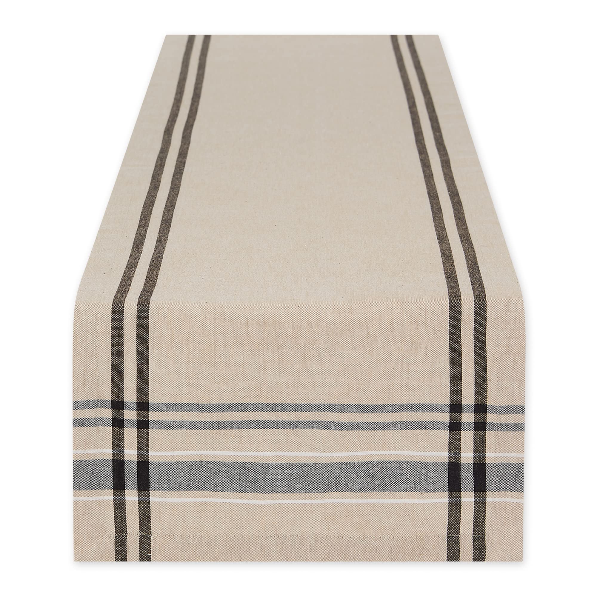 DII Outdoor Woven Stripe Table Runner 14x108