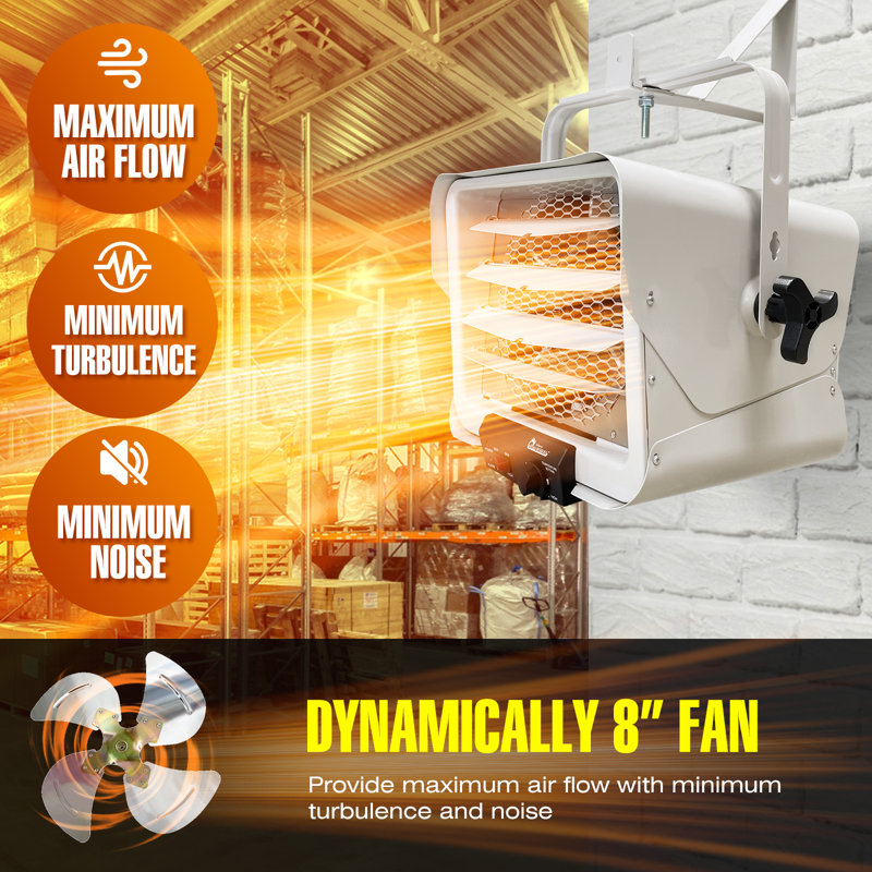 Dr. Infrared Heater DR-238 240-Volt 4000-Watt Hardwired Mounted Infrared Heater