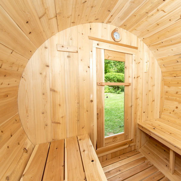 Dundalk LeisureCraft CT Harmony Canadian White Cedar Barrel Sauna