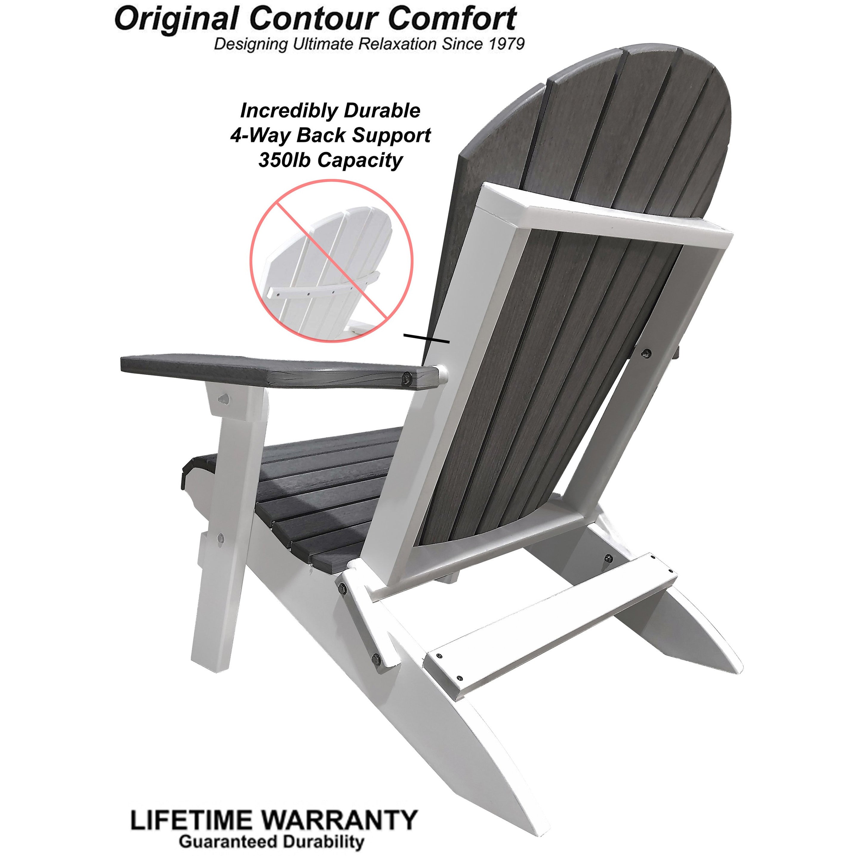 DuraWeather Poly 4-Piece King Deep Seating Chat Set