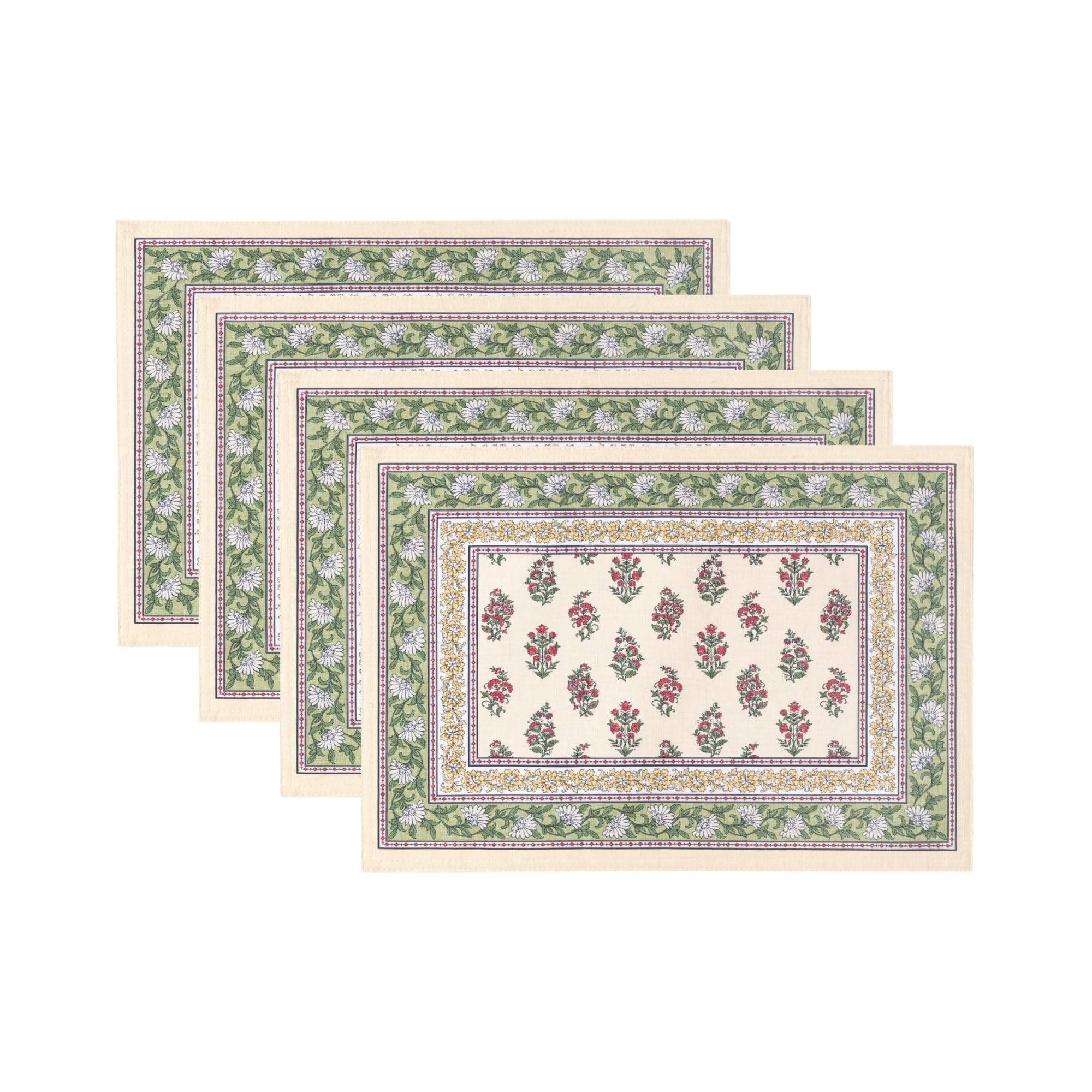 Elrene Home Fashions Geometric Indoor/Outdoor Placemat Set of 4