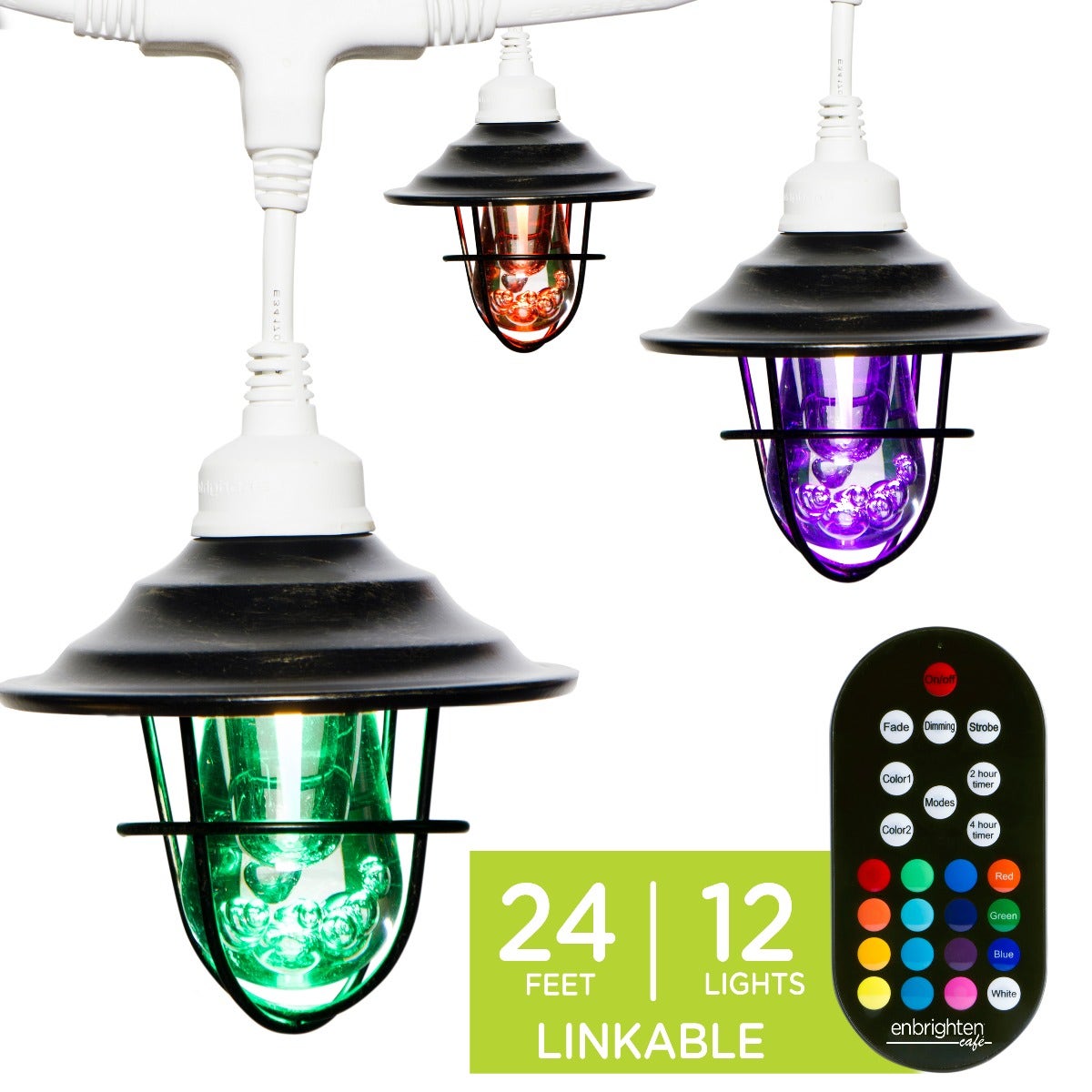 Enbrighten 36ft Vintage LED Cafe Lights by GE
