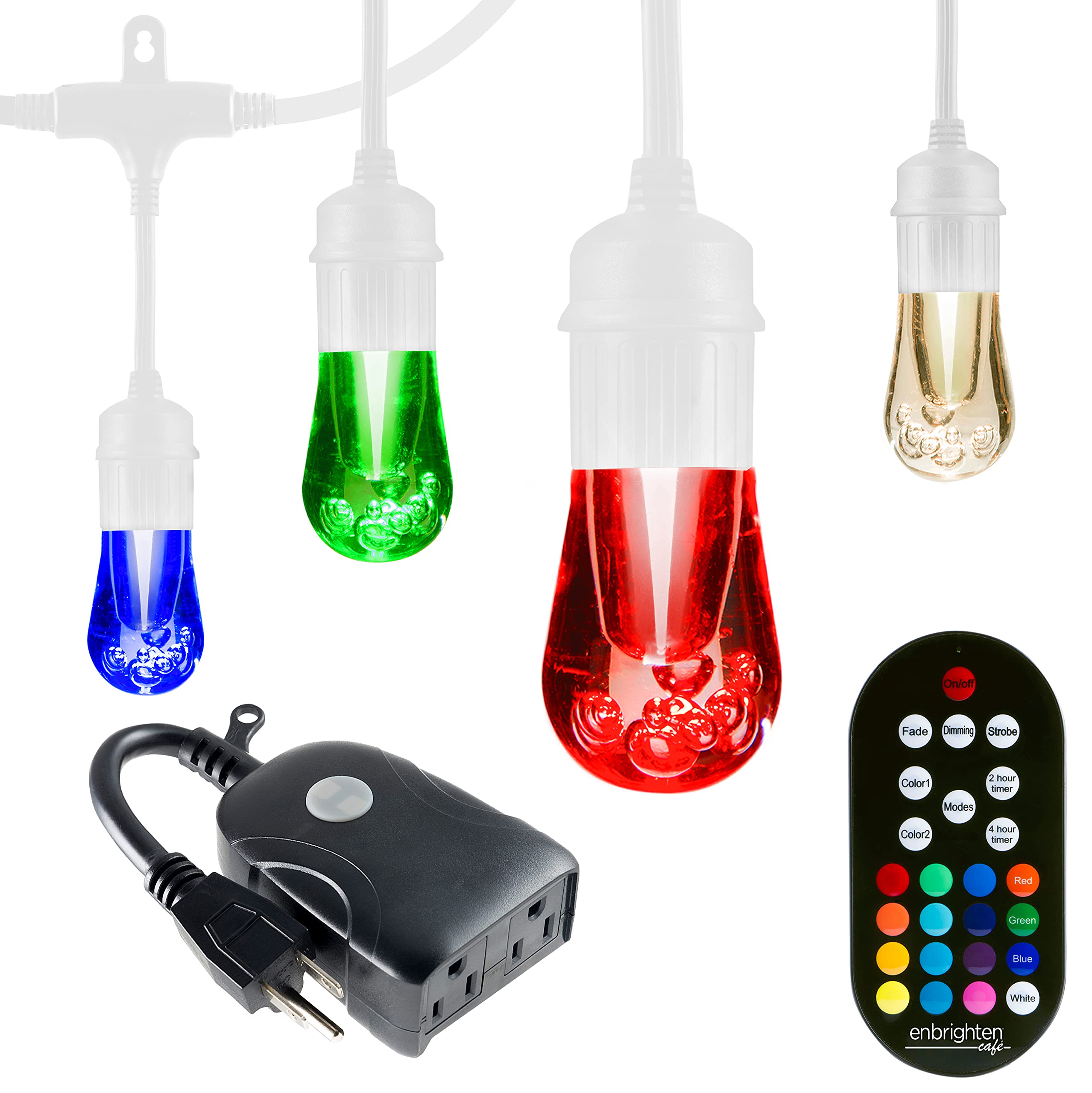 Enbrighten 48-ft Vintage Seasons LED Cafe String Lights