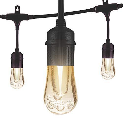 Enbrighten 48ft Vintage LED Cafe String Lights by GE