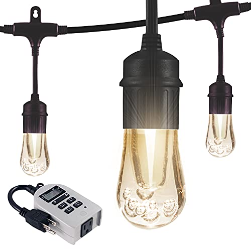 Enbrighten 48ft Vintage LED Cafe String Lights