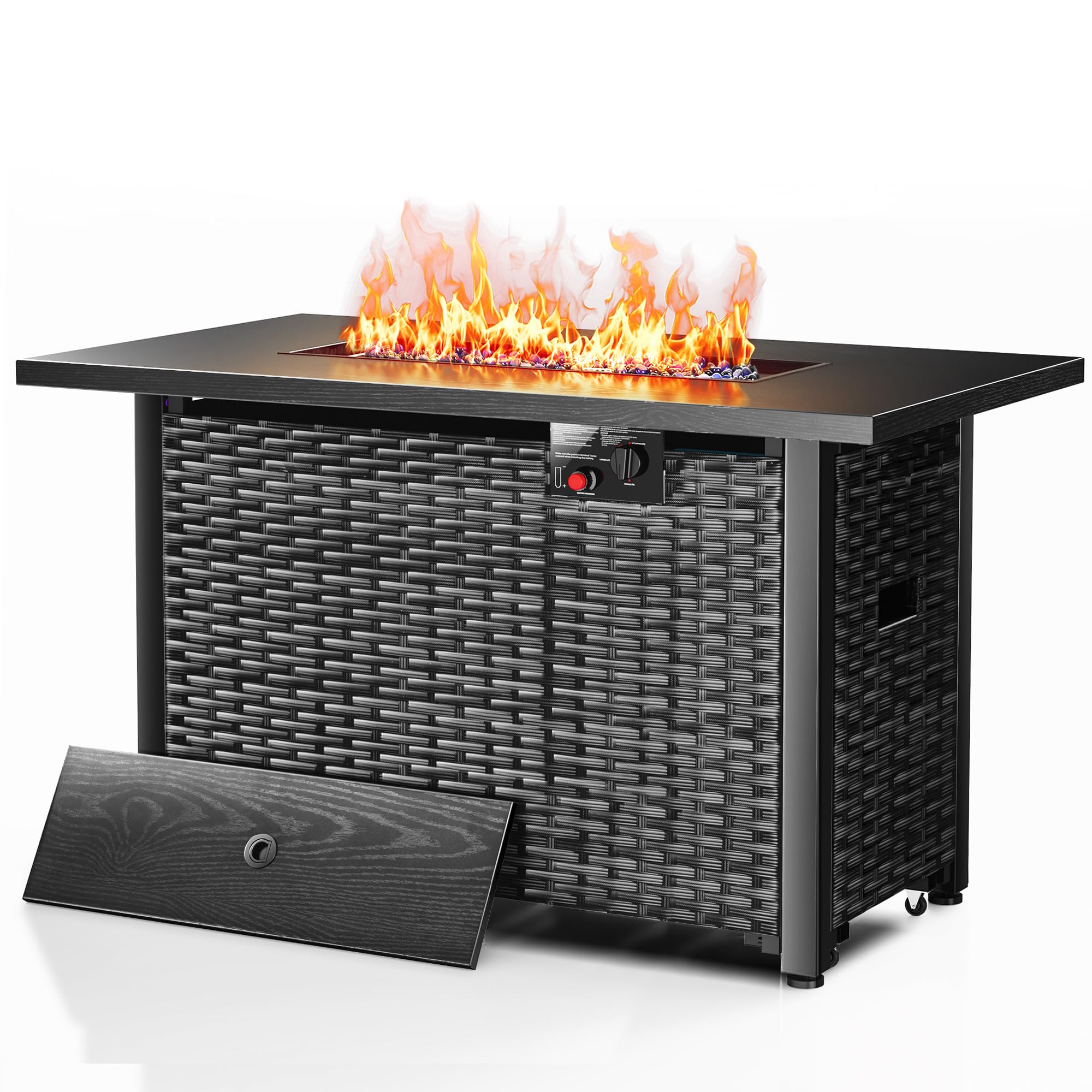 Endless Summer by Blue Rhino 50-Inch Square Propane Fire Pit Table