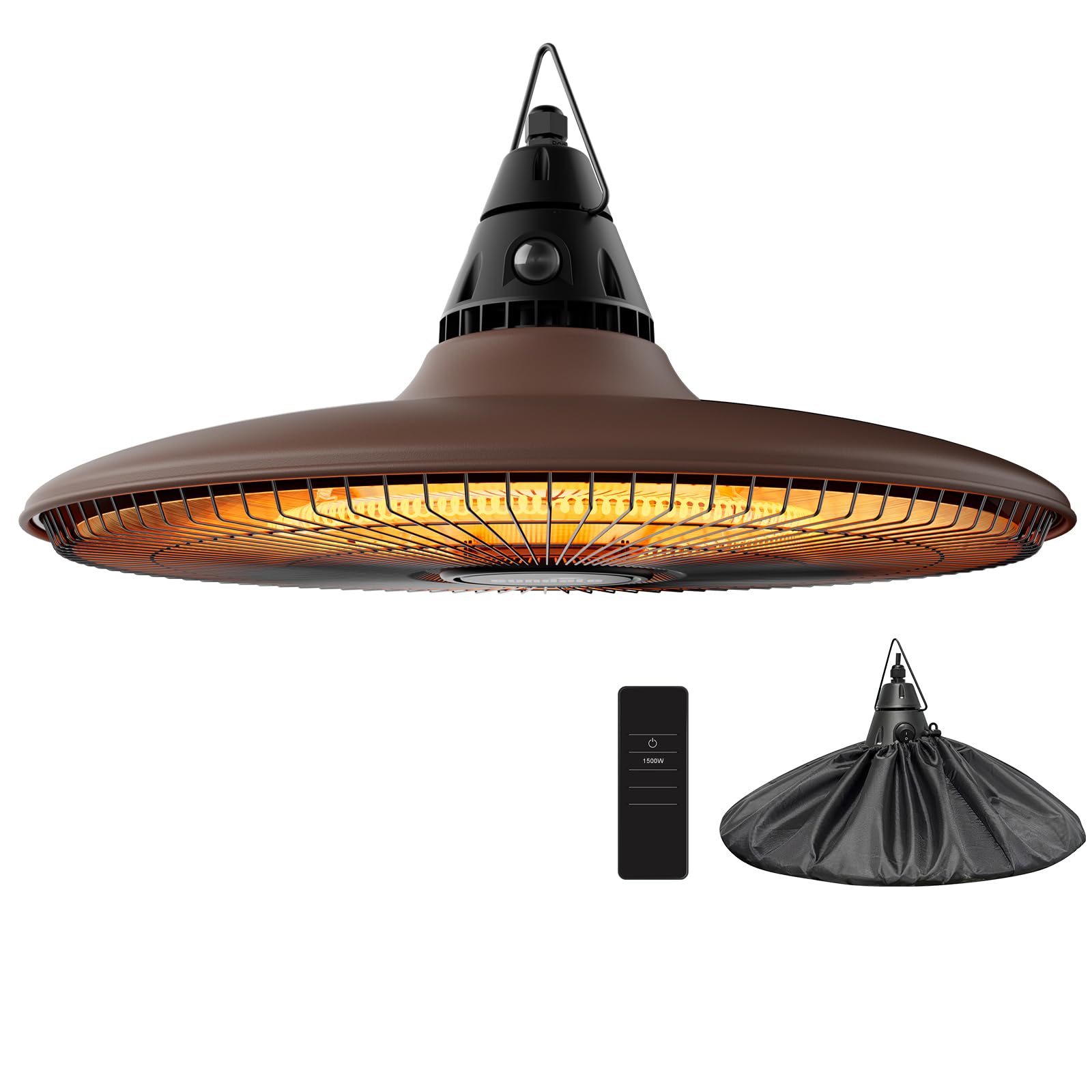 Energ+ HEA-21524BLK Carbon Infrared Electric Outdoor Heater