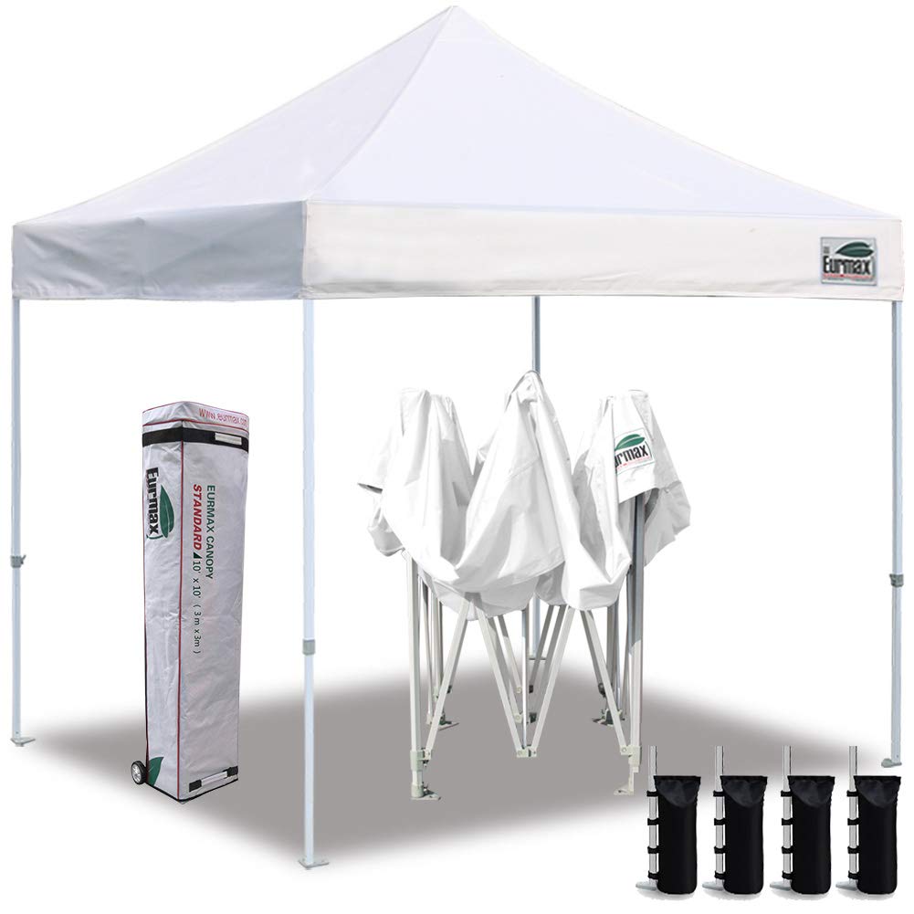 Eurmax 10x10 Ez Pop-Up Canopy Tent Commercial Instant Canopy