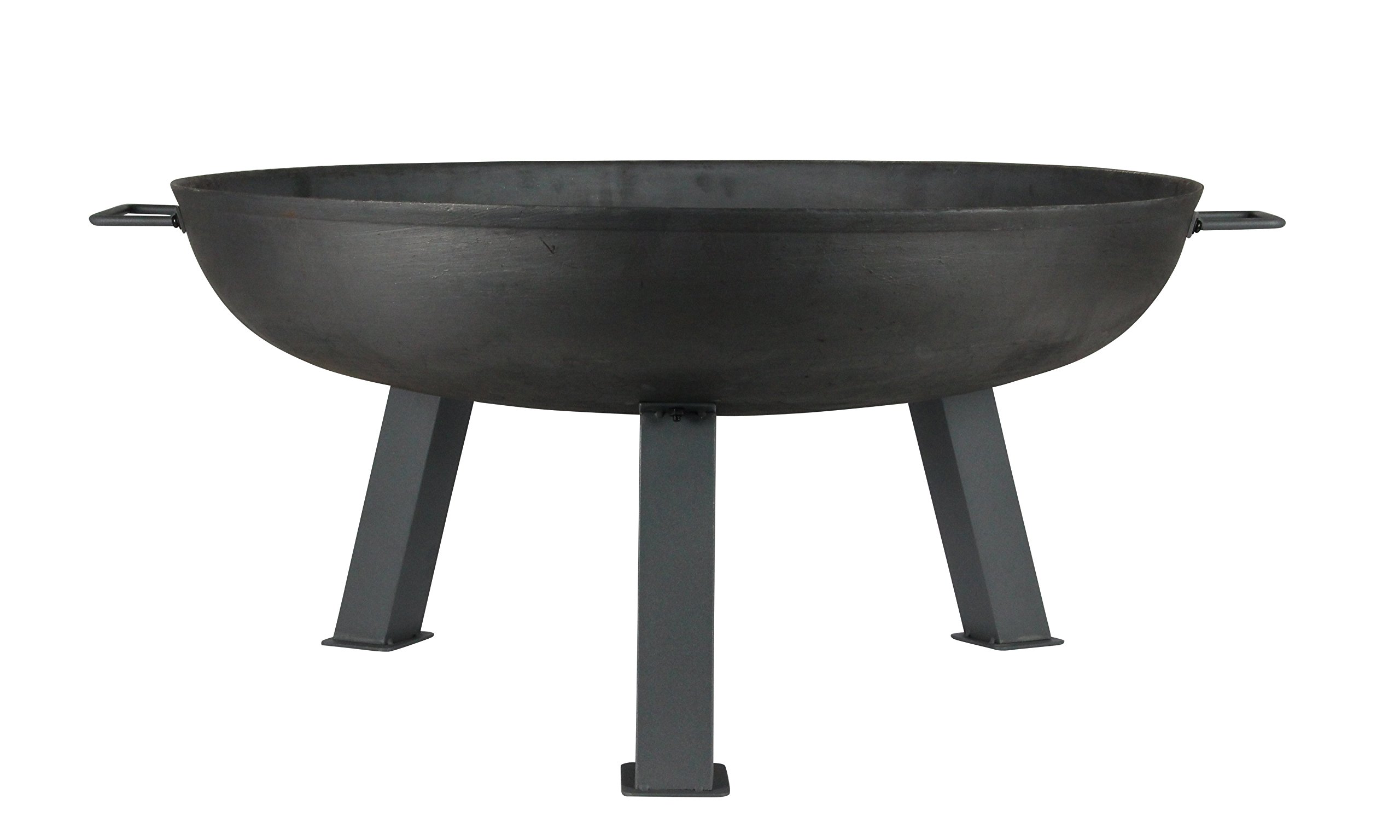 Fire Sense Villa Cast Iron Wood Burning Fire Pit 31-Inch