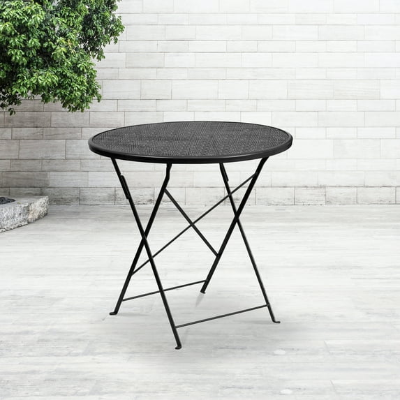 Flash Furniture Commercial Grade 45-Inch Round Outdoor Picnic Table
