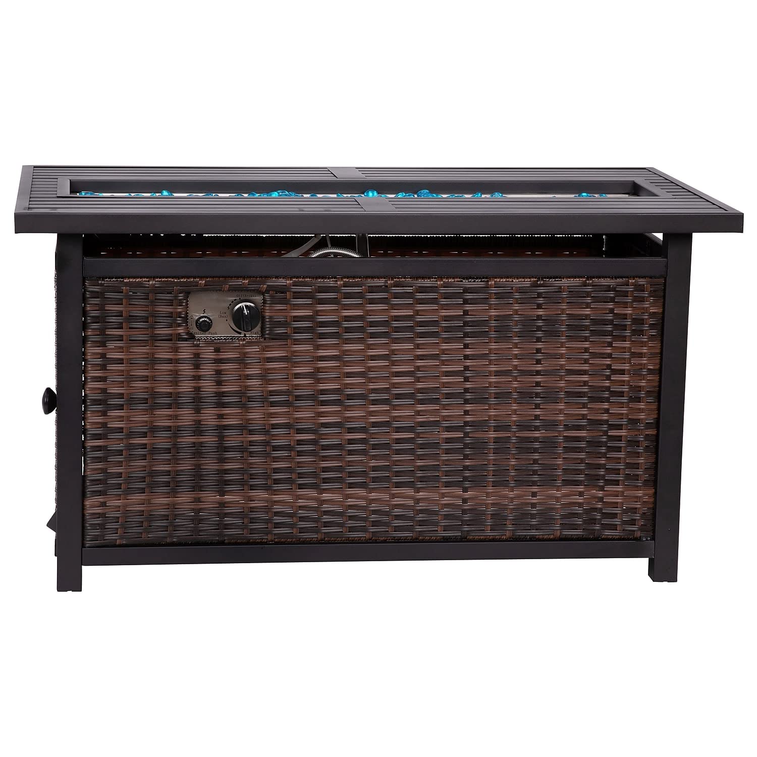 Flash Furniture Seneca 44" Square Electric Outdoor Fire Pit Table