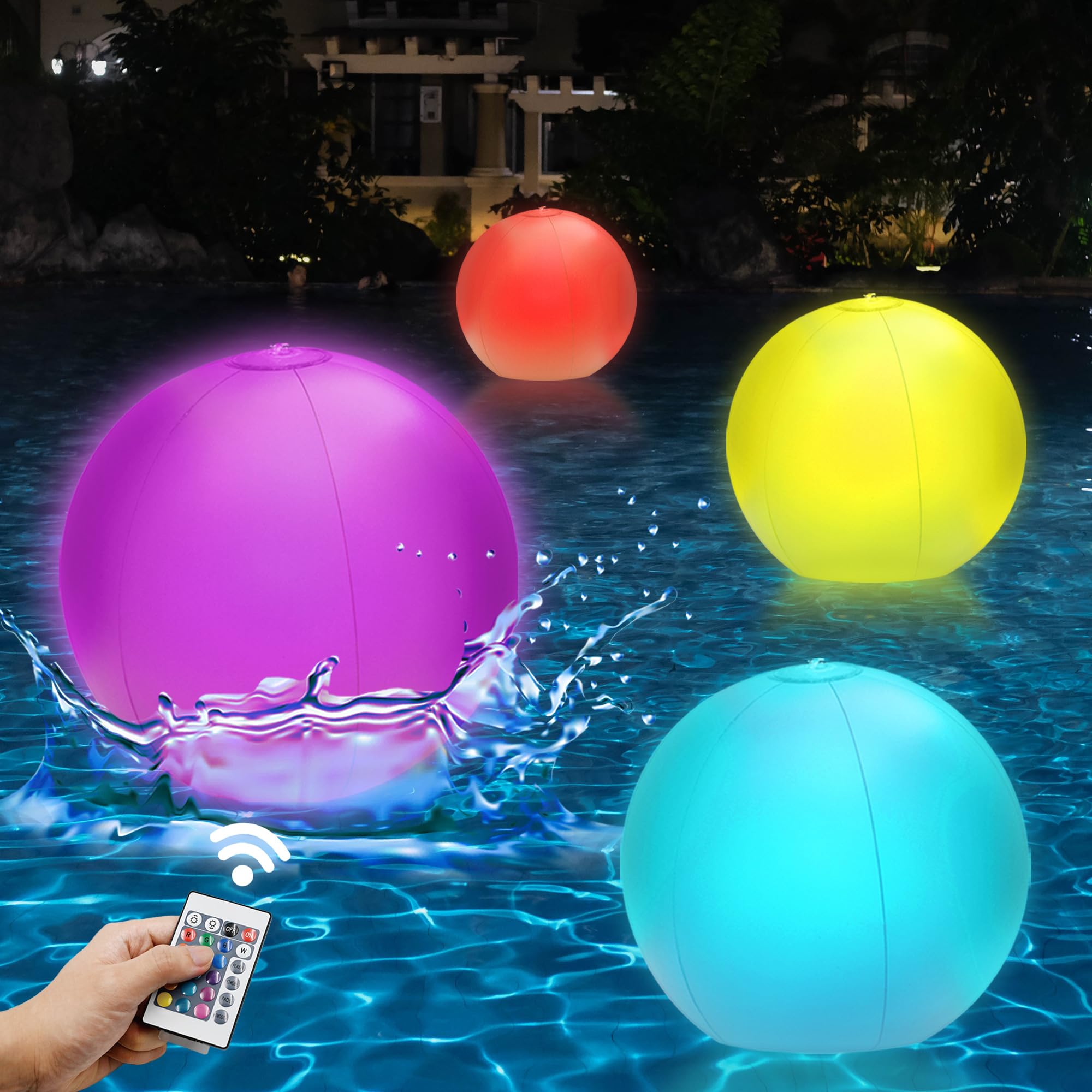 FUNBOY Neon Glow LED Illuminated Pool Float