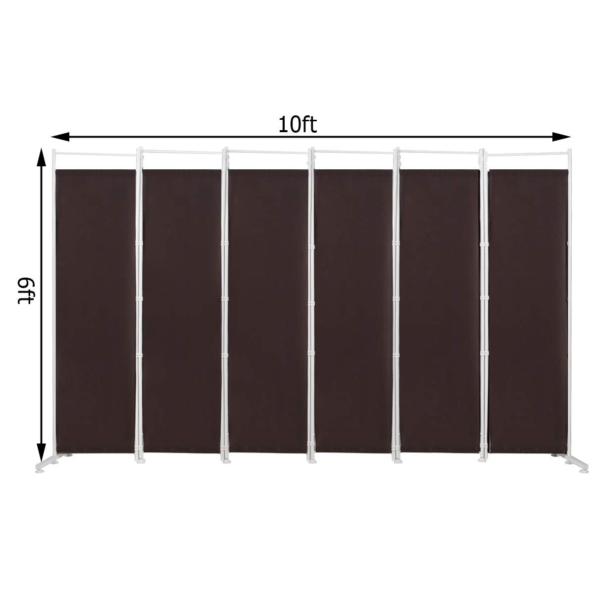 Giantex 6-Panel Folding Outdoor Privacy Screen