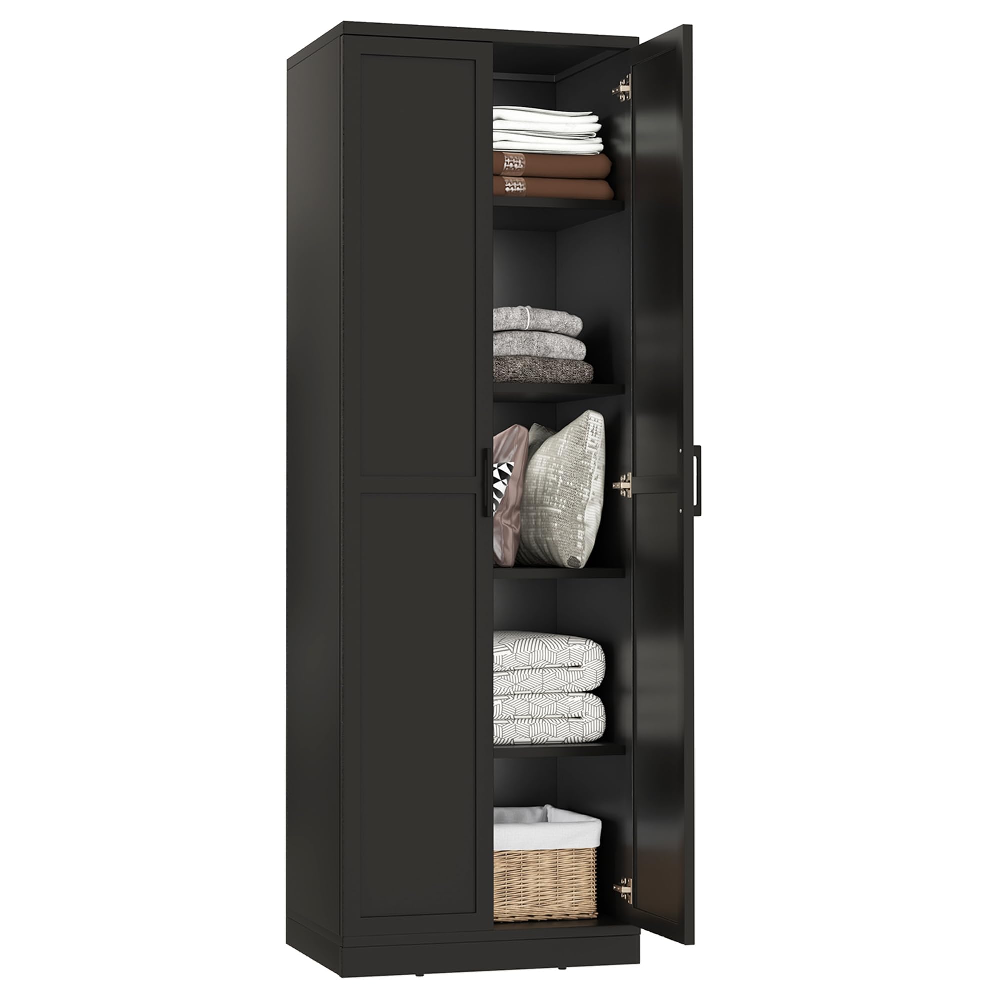 Giantex Outdoor Storage Cabinet with Lockable Doors and Adjustable Shelves
