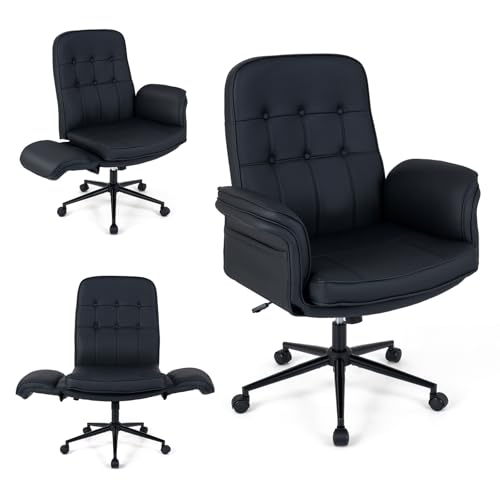 Giantex Outdoor Swivel Rocking Chair with Armrests