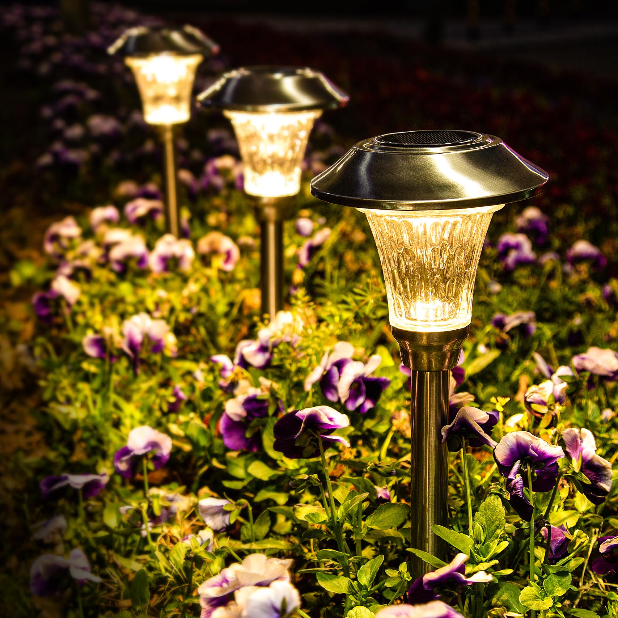 GIGALUMI Solar Torch Lights Outdoor (2-Pack)