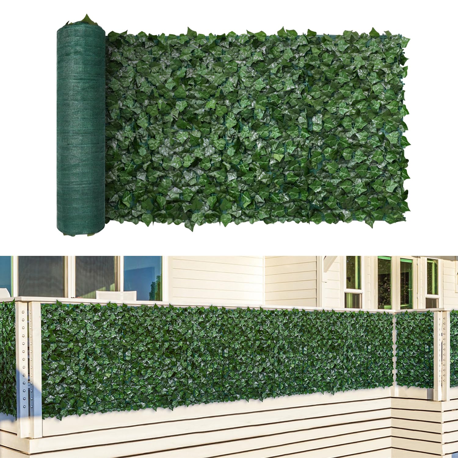 Goasis Lawn Artificial Ivy Privacy Fence Screen 4x8 ft