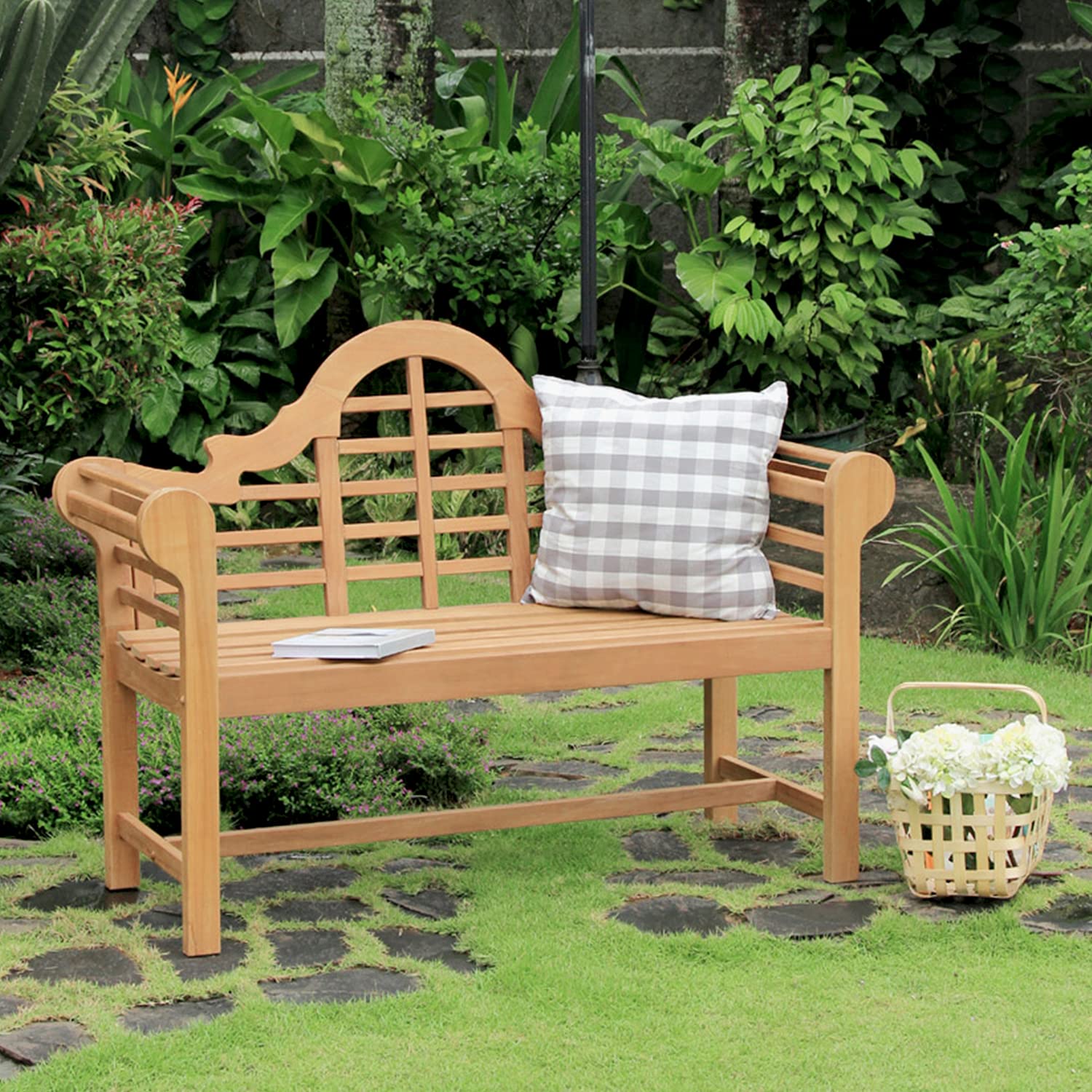 Goldenteak 4-Foot Teak Garden Bench