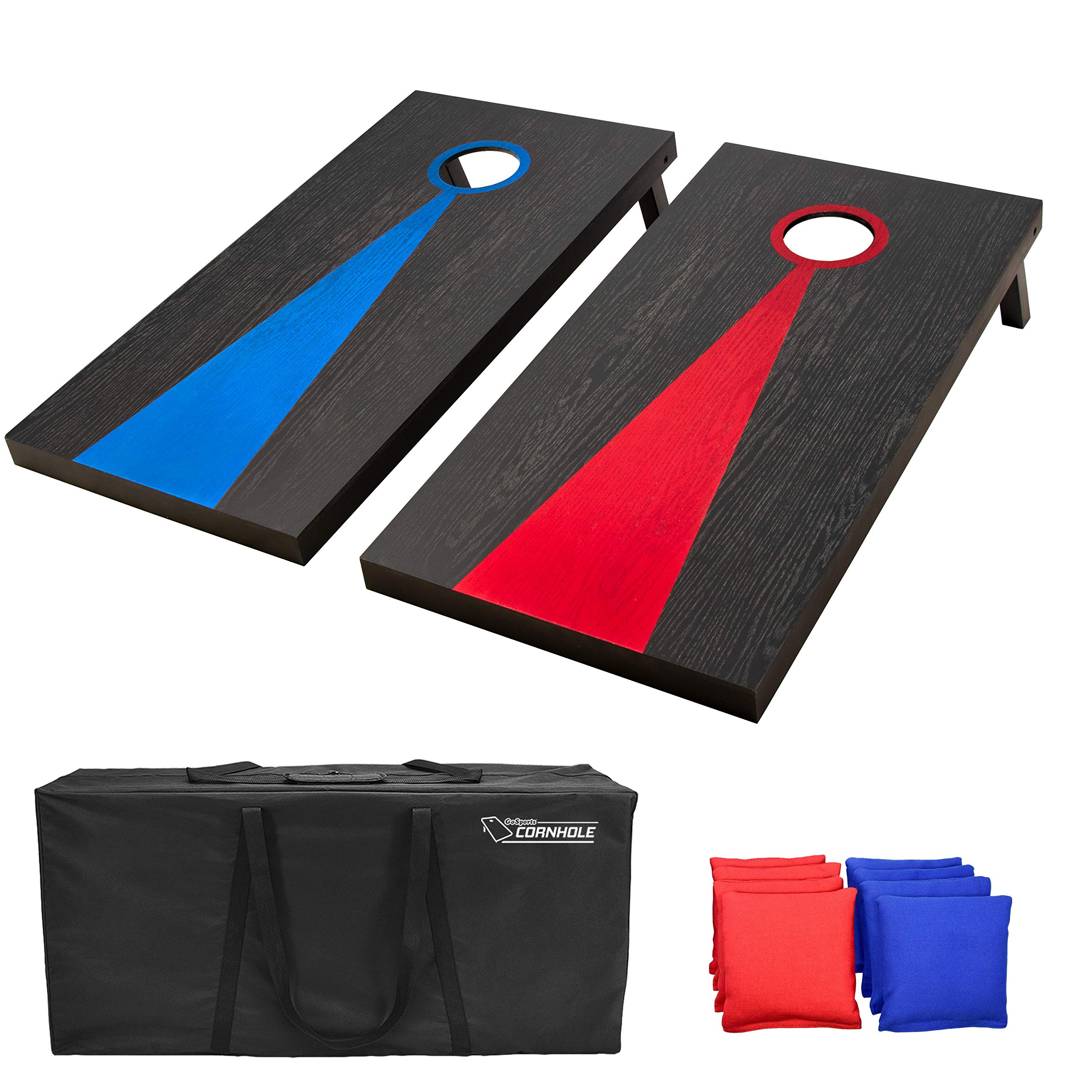 GoSports 4'x2' Premium Wood Cornhole Boards Set with 8 All-Weather Bags
