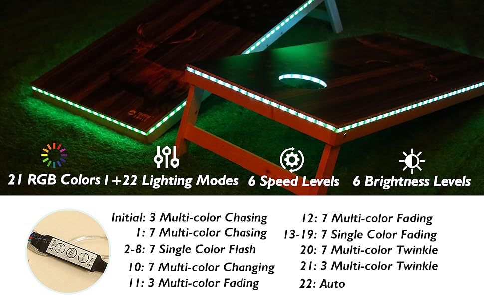 GoSports Regulation Cornhole Set with LED Lights