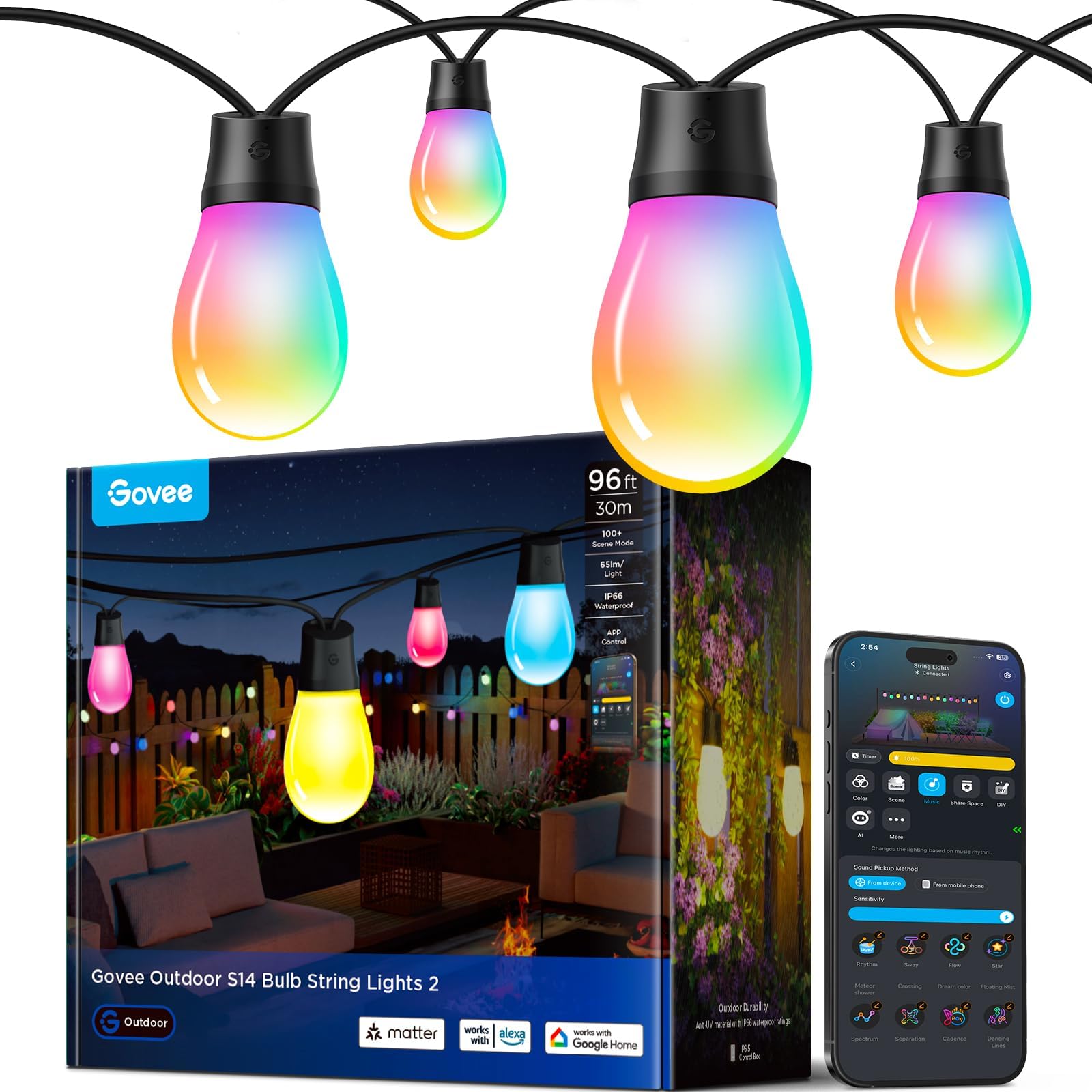 Govee Outdoor Smart String Lights