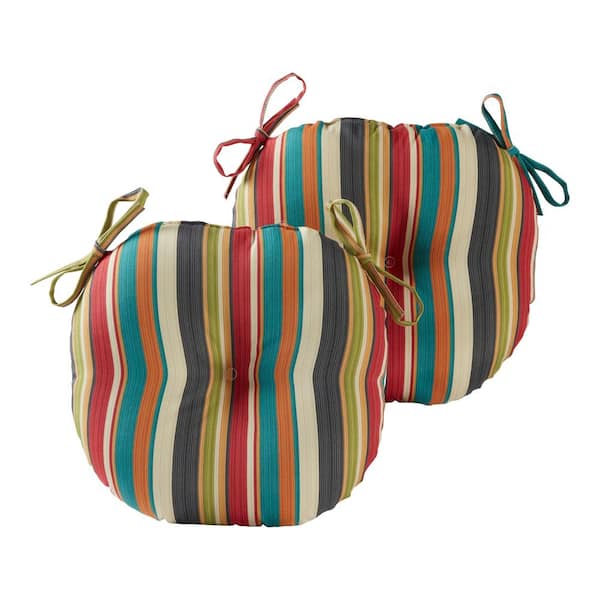 Greendale Home Fashions Outdoor Dining Chair Cushion 15.5x15 Inch