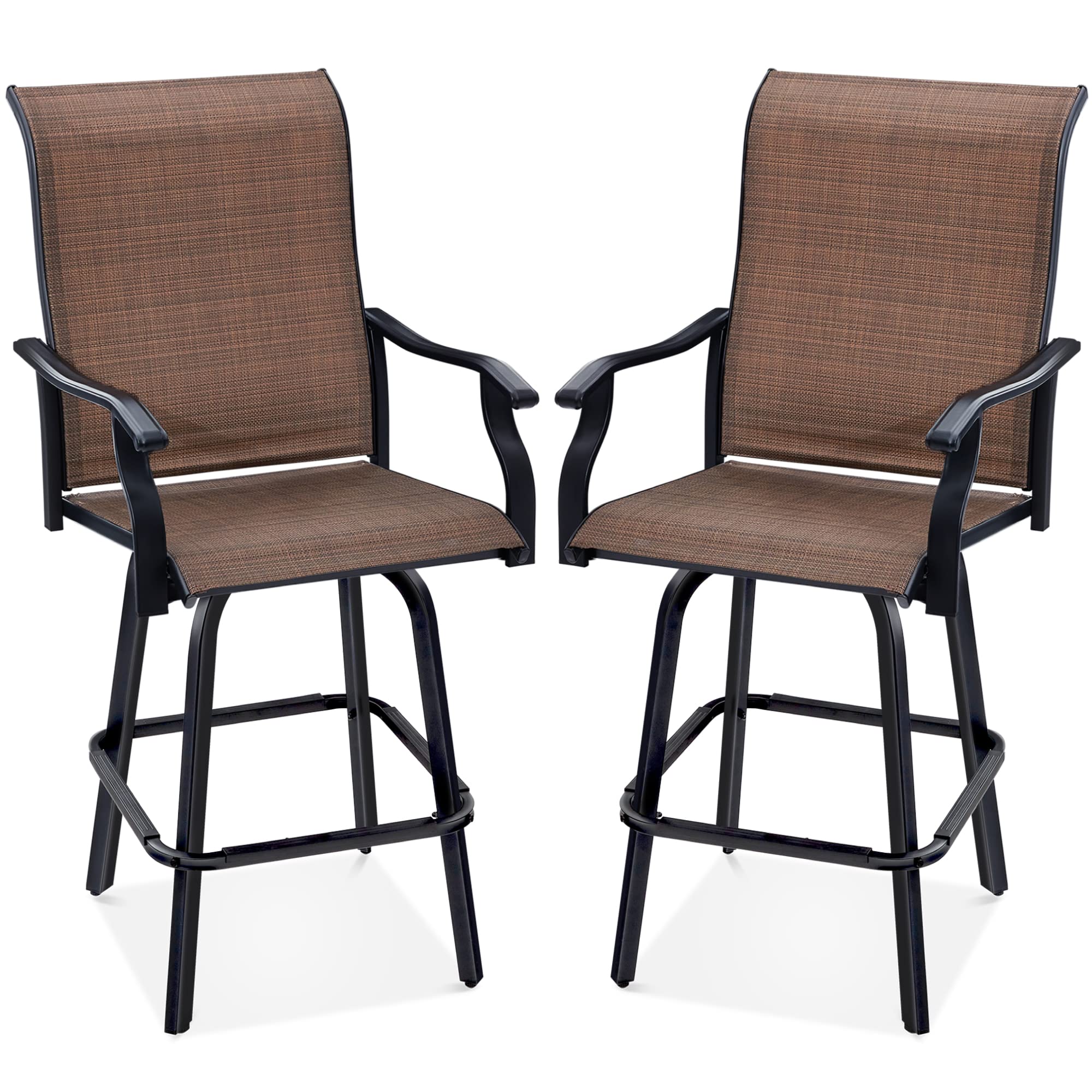 Grosfillex Bahia 29-Inch Resin Wickerlook Bar Stool