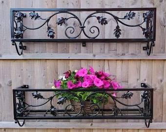 H Potter Wrought Iron Wall Trough Planter