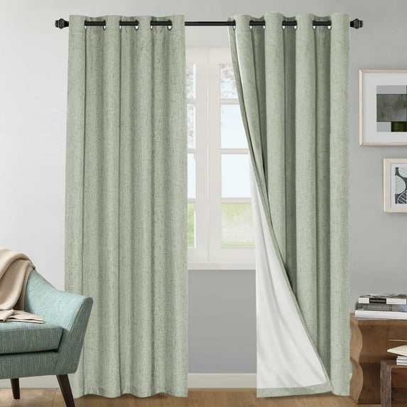 H.VERSAILTEX Outdoor Curtains for Patio Waterproof 52" x 108" 2-Panel Set