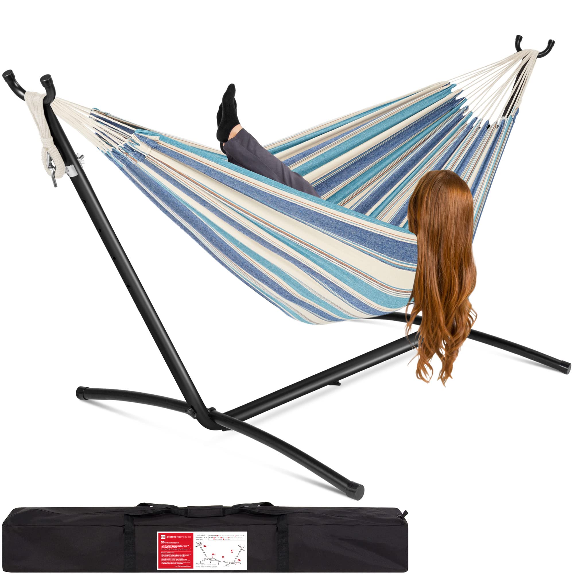 Hammock Sky Brazilian Double Hammock with Universal Steel Stand