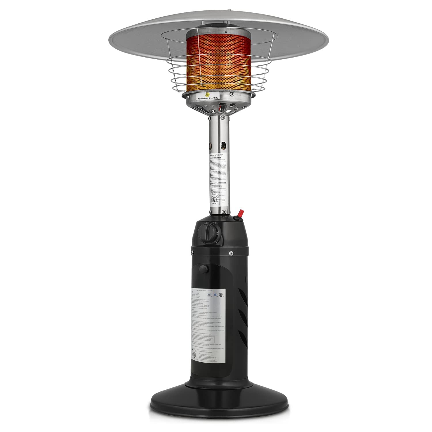 Hampton Bay 48,000 BTU Hammered Bronze Floor Standing Patio Heater