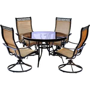 Hanover Monaco 5-Piece Aluminum Outdoor Dining Set