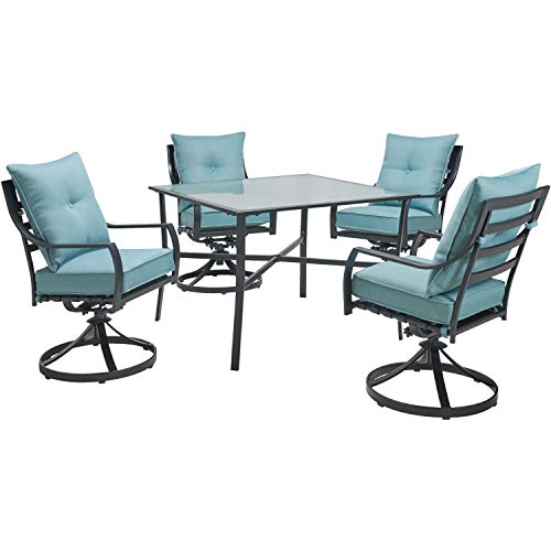 Hanover Monaco 5-Piece Outdoor Chat Set with Cushions