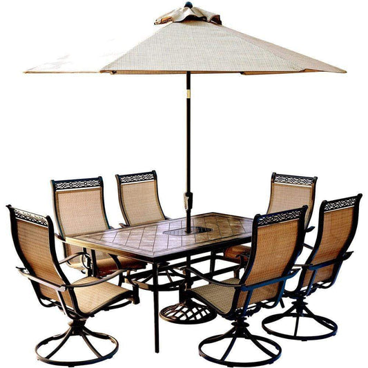 Hanover Monaco 7-Piece Outdoor High Dining Set