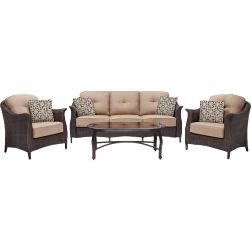 Hanover Outdoor Gramercy 4-Piece Outdoor Sectional