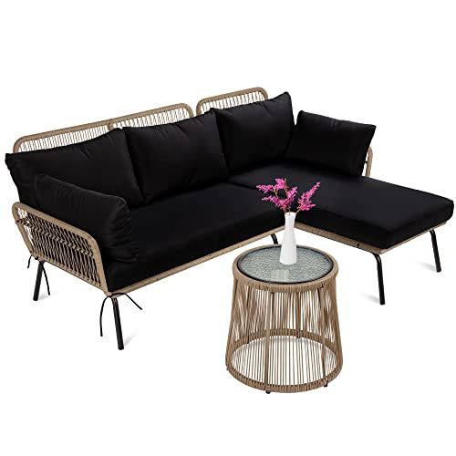 Hanover Outdoor Gramercy 5-Piece Patio Sectional Sofa Set