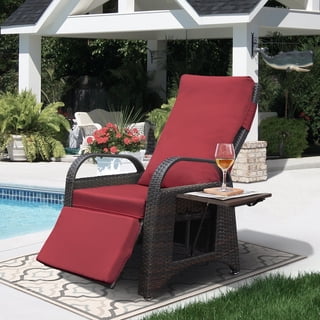 Hanover Strathmere Deluxe All-Weather Wicker Reclining Lounge Chair