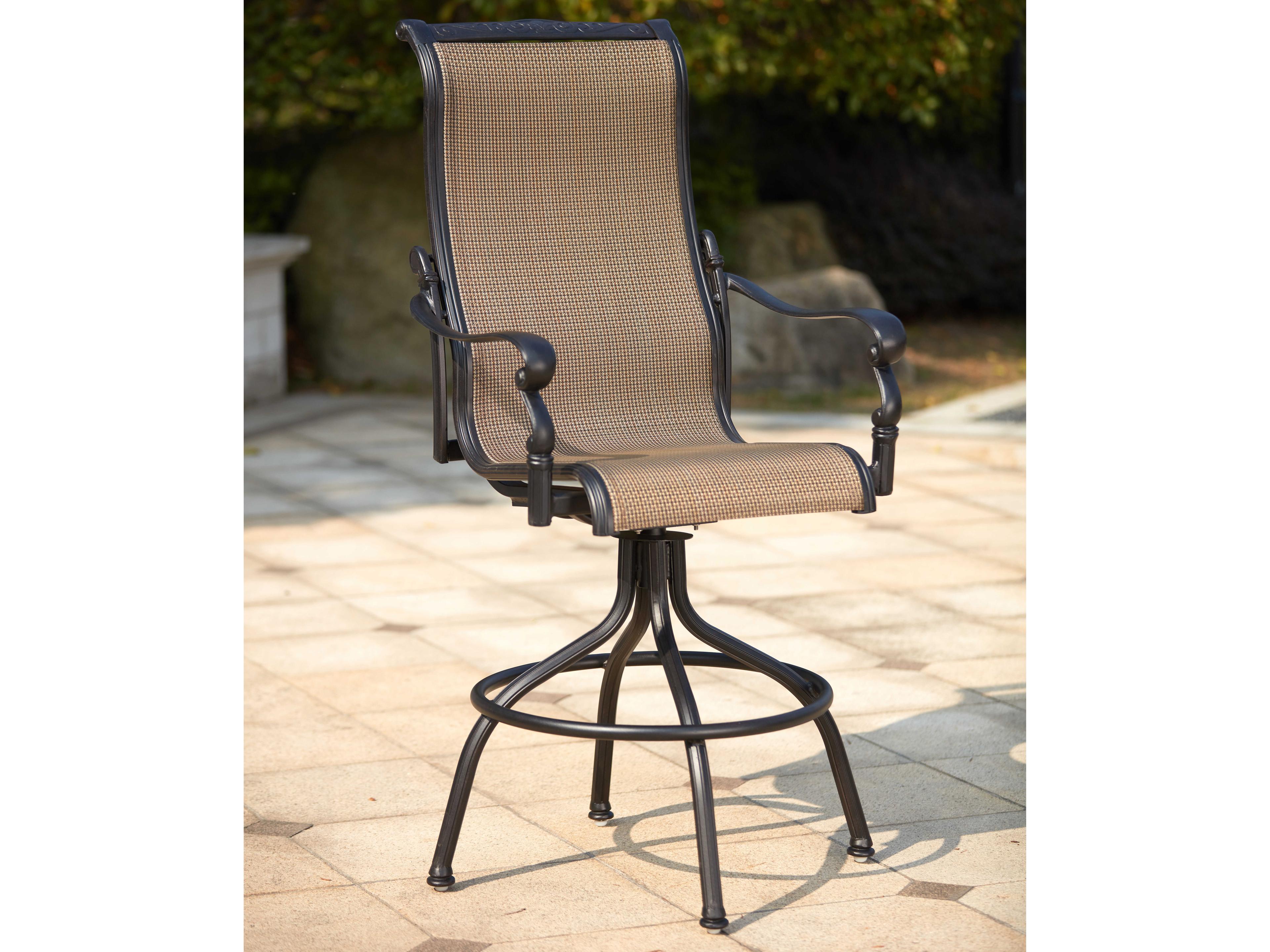 Hanover Traditions Bar Height Aluminum Sling Bar Stool
