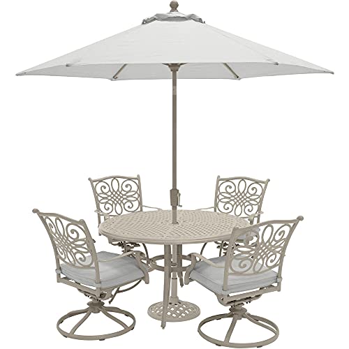 Hanover Traditions Outdoor Swivel Rocker Dining Chair