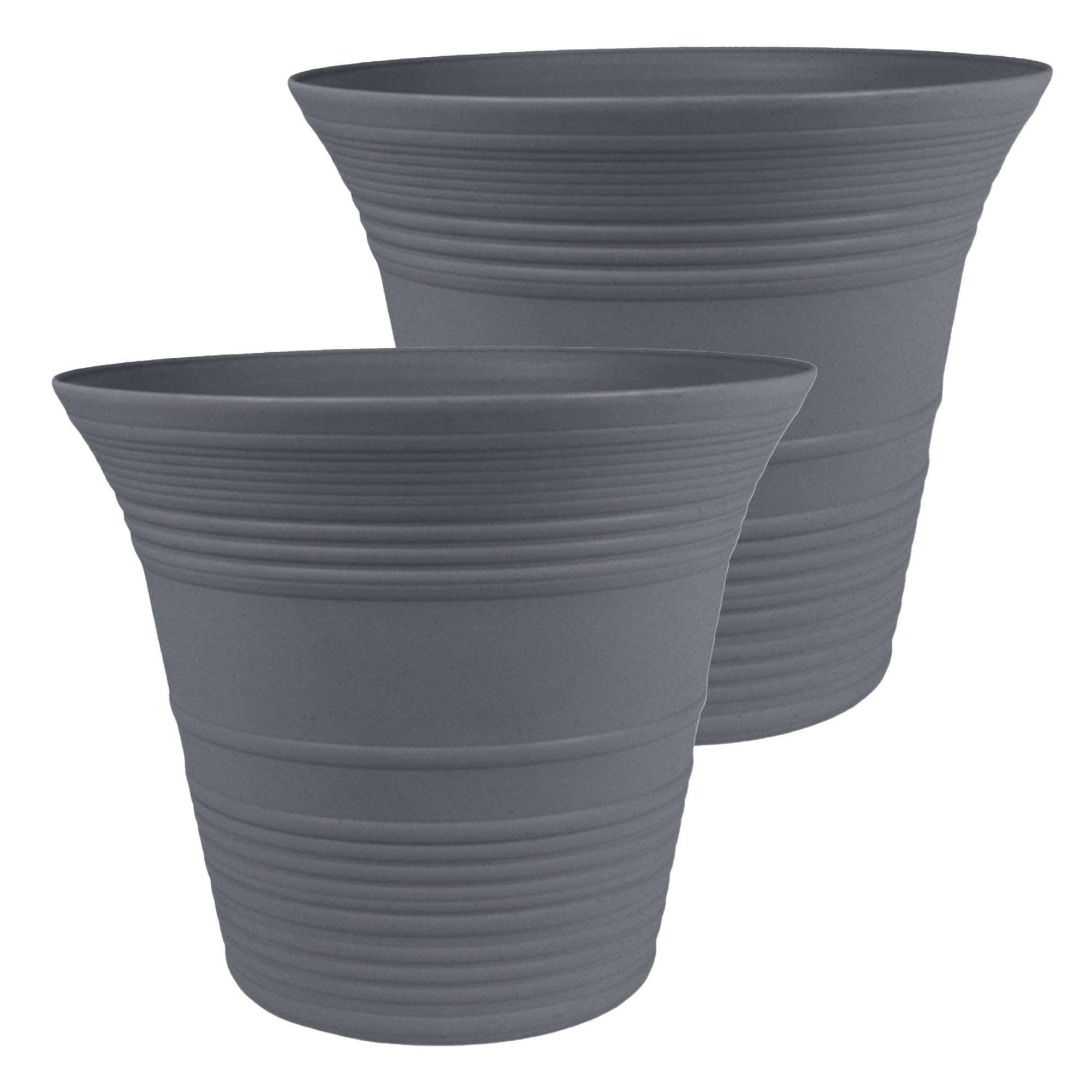 HC Companies 14-Inch TLC Round Self-Watering Planter