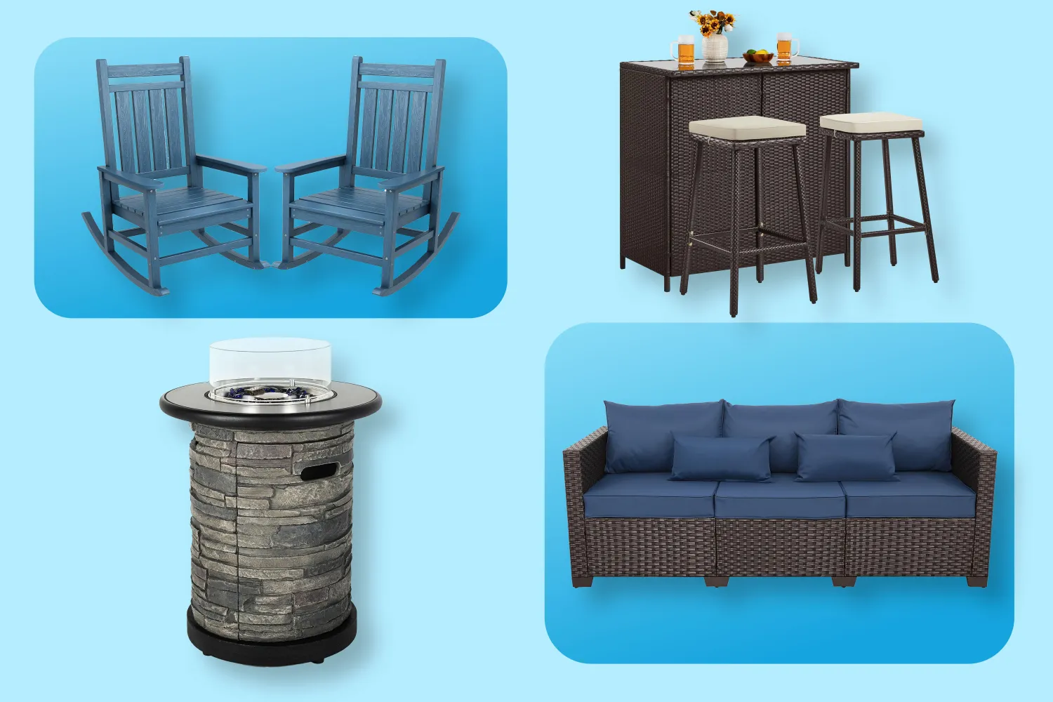 Best Outdoor Lounge Sets With Ottoman Included