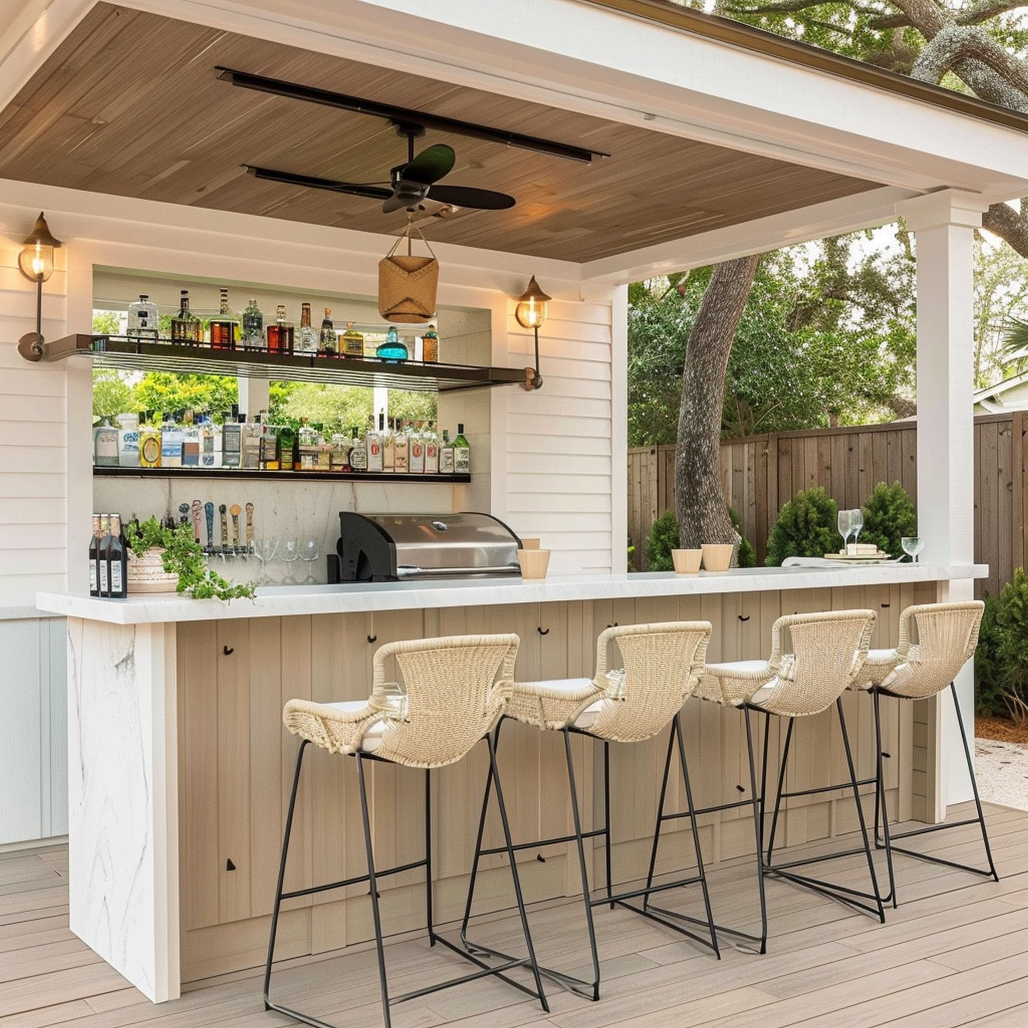 Best Outdoor Wet Bar Setup for Backyard